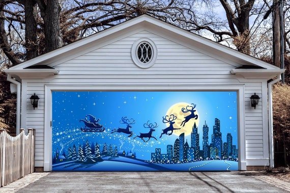 Christmas Mural for Garage Door