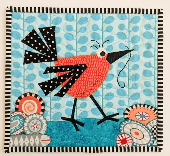 Bird CLA08122344 Quilted Placemats