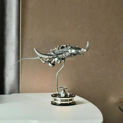 Mechanical Manta Ray 3D Metal Model