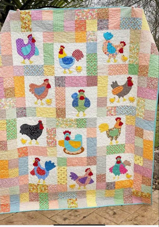 Chicken CLA271223220 Quilt Blanket