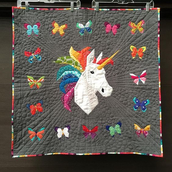 Unicorn And Butterfly CLA040124105 Quilt Blanket