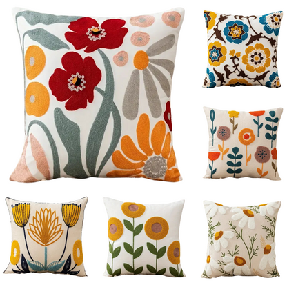 Boho Floral Cushion Covers