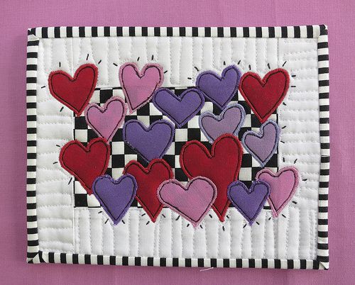 Heart CLA120324148 Quilted Placemats