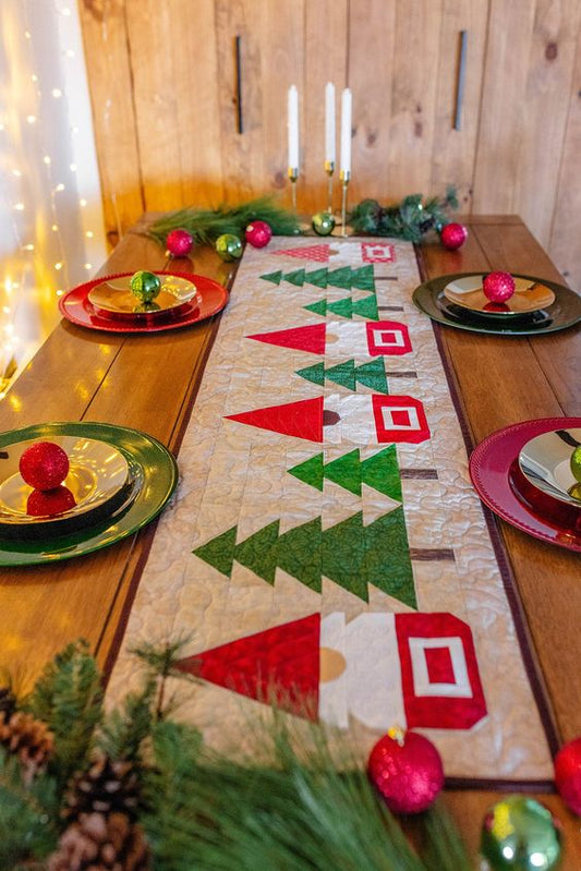 Christmas Gnomes CLA060123026 Quilted Table Runner