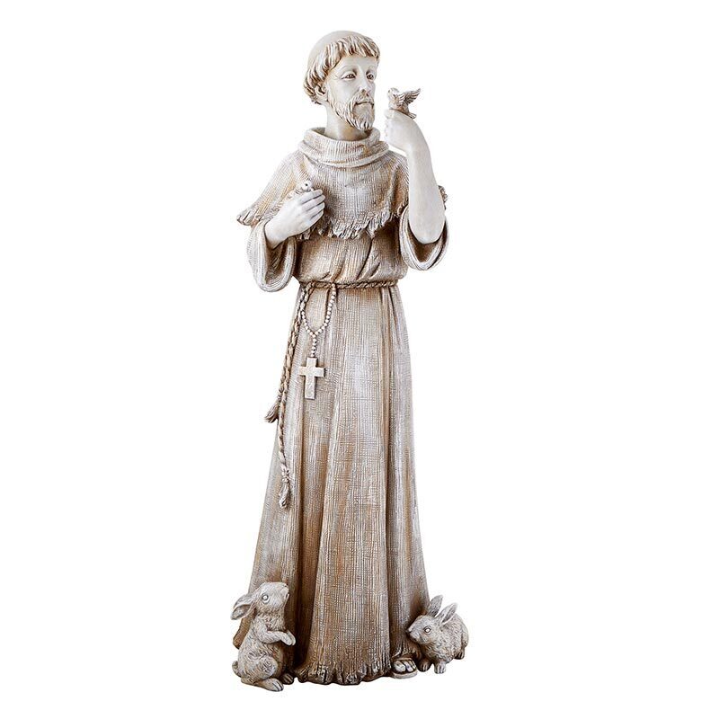 Saint Francis With Animals Garden Statue