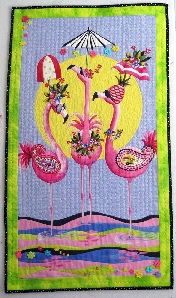 Flamingo CLA140324048 Quilted Table Runner