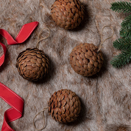 Pine Cone Ornament (4 Pack)