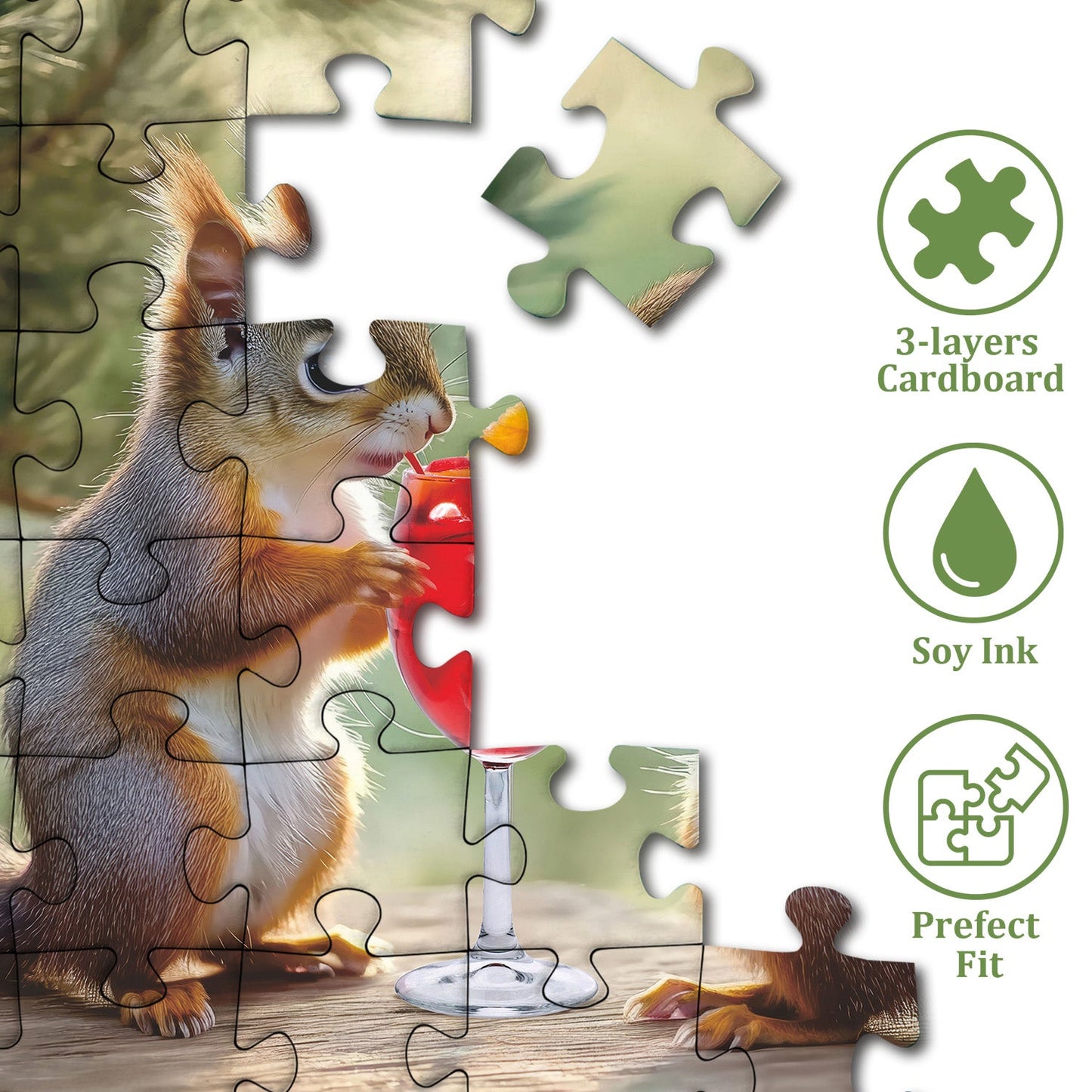 Tipsy Squirrel Jigsaw Puzzle 1000 Pieces