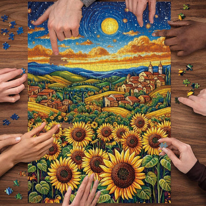 Sunflower Town Jigsaw Puzzle 1000 Pieces