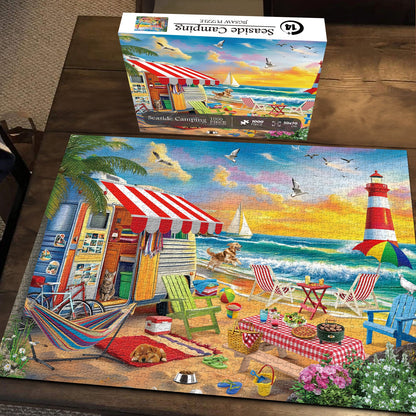 Seaside Camping Jigsaw Puzzle 1000 Pieces