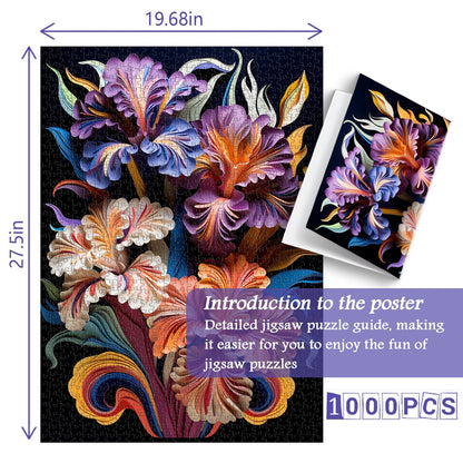 Blooming Iris Jigsaw Puzzle 1000 Pieces