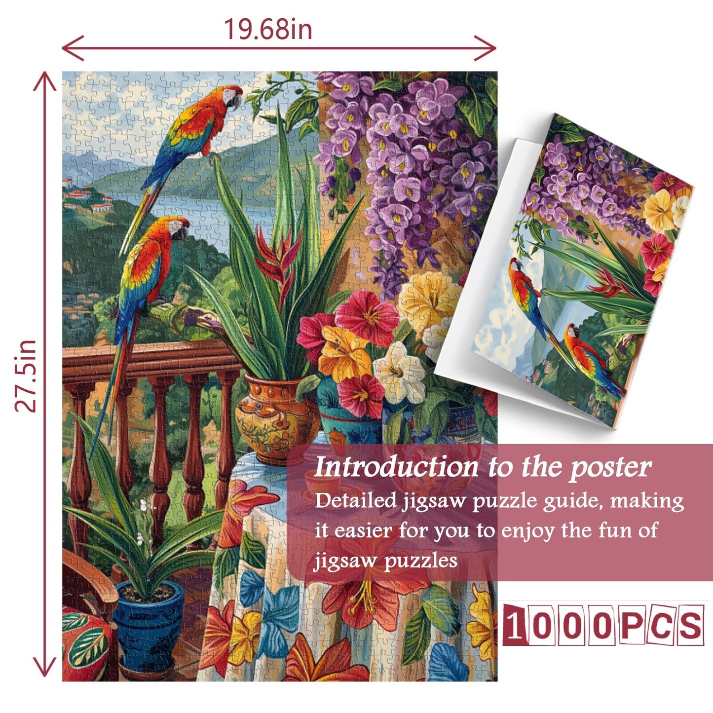 Parrot Garden Jigsaw Puzzle 1000 Pieces