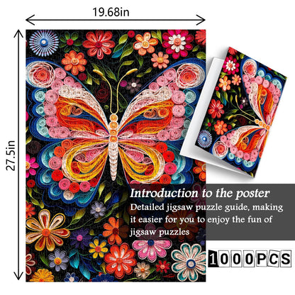 Floral Butterfly Jigsaw Puzzle 1000 Pieces