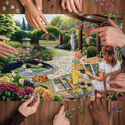 Cozy backyard Jigsaw Puzzle 1000 Pieces