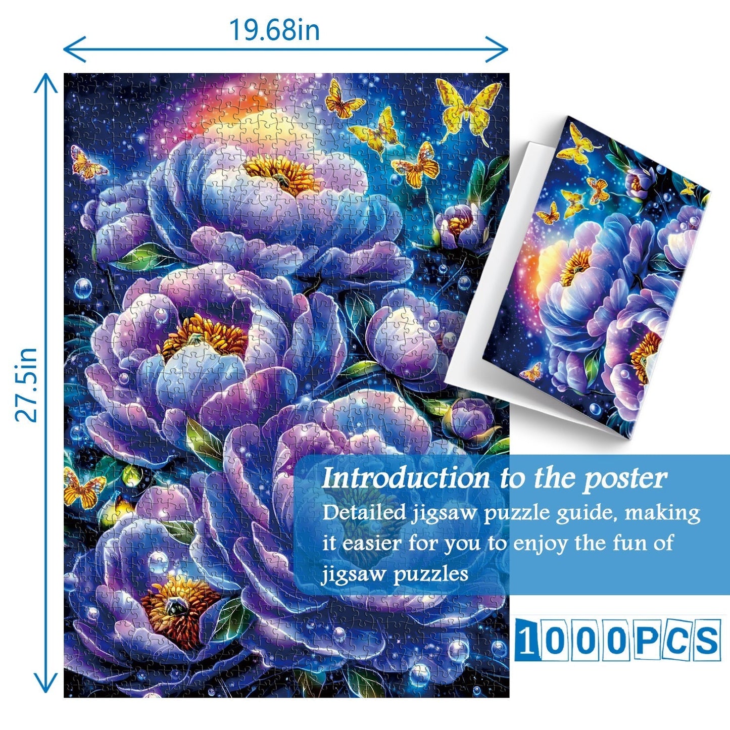 Twinkling Florals Jigsaw Puzzle 1000 Pieces