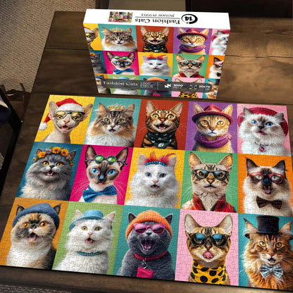 Fashion Cats Jigsaw Puzzle 1000 Pieces