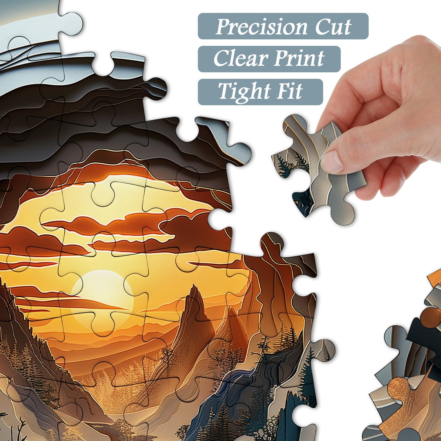 3D Fantasy Landscape Jigsaw Puzzle 1000 Pieces