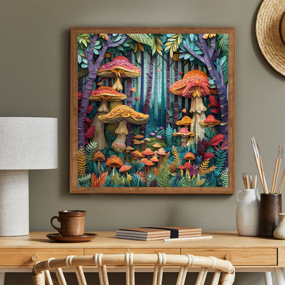 Mushroom Forest Jigsaw Puzzle 1000 Pieces