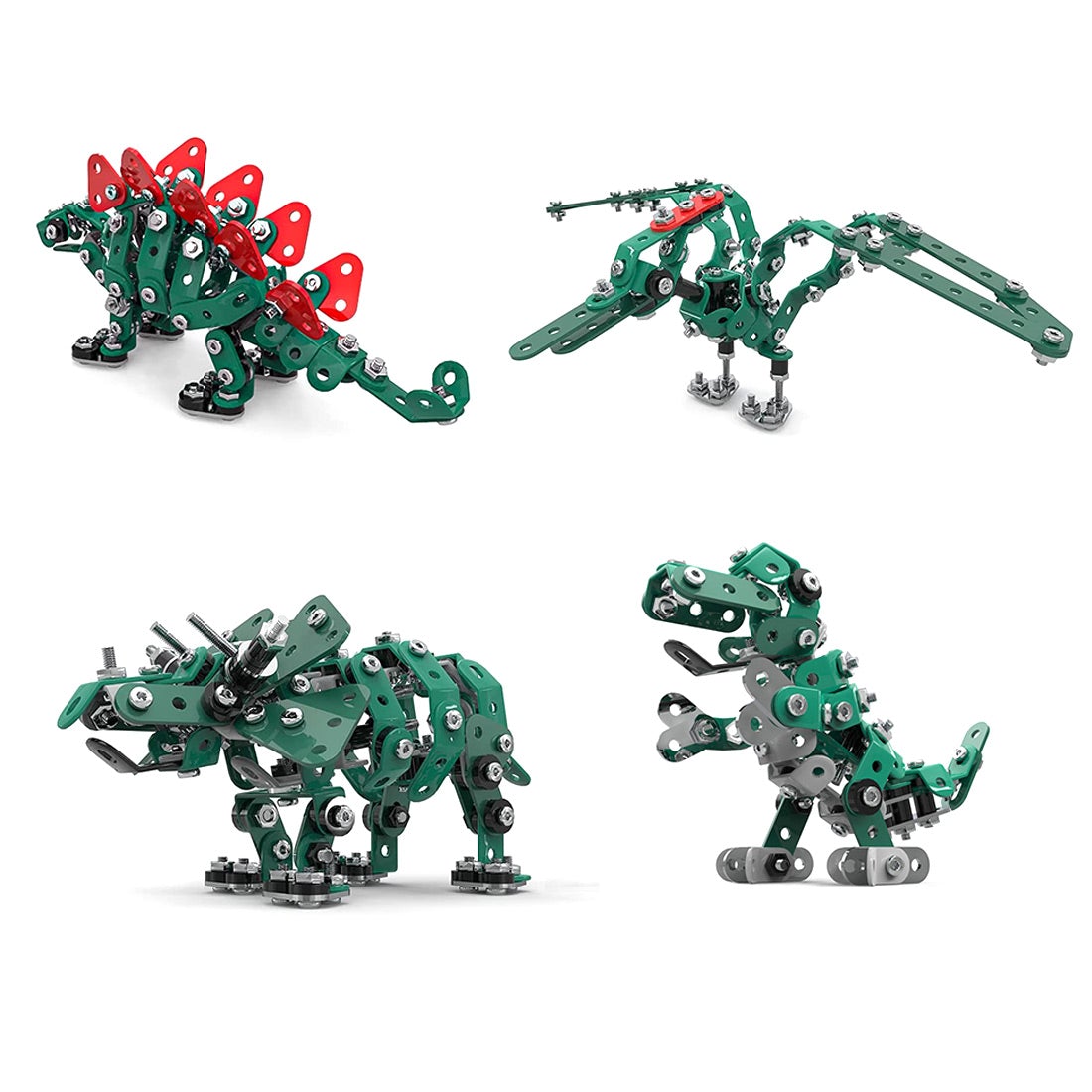 845Pcs DIY Metal Assembled Toy Jurassic Dinosaurs Model