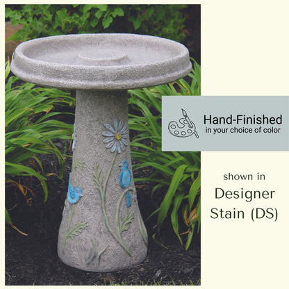 Bluebird 2-Piece Concrete Bird Bath