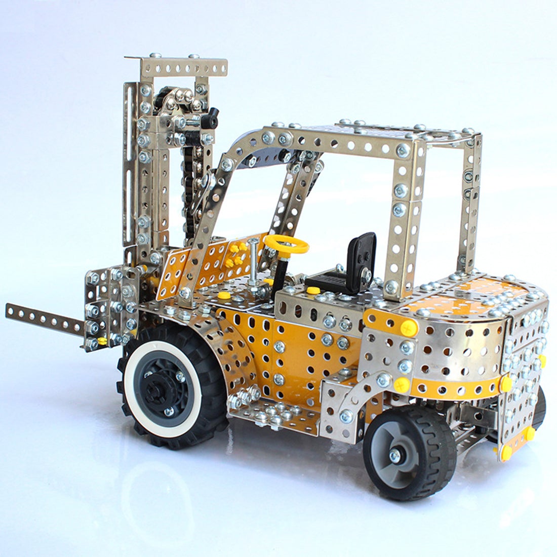 1176Pcs Simulation Construction Vehicle Loader Model Kits DIY Metal Assembly Toy