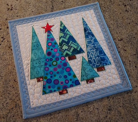 Christmas Tree CLA271223255 Quilted Placemats