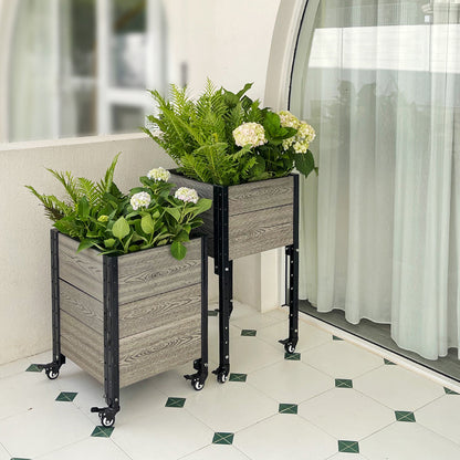 2 Mobile Corner Planter Bundle