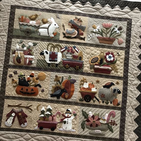 Christmas Farm CLA23122311 Quilt Blanket