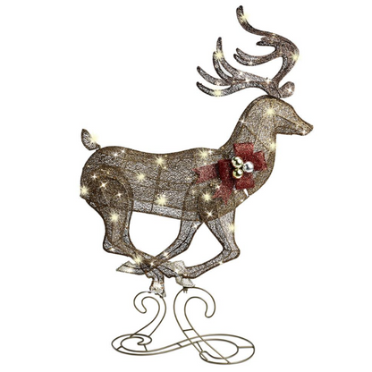 Choreographed Illuminated Galloping Reindeer(Three-Piece Set)