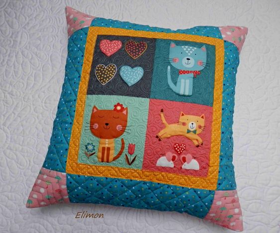 Cat CLA080424194 Quilted Pillow Case