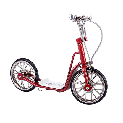 DIY Metal Handmade Scooter Model Crafts Decoration - Red FS-0065 Model Building Kits 2020 New Arrival