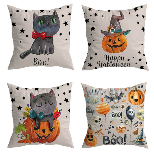 Cat Halloween Cushion Covers