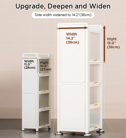 Narrow Multifunction Metal Kitchen Storage Cabinet F237