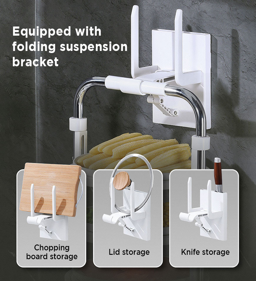 5 Tier Vegetable Storage Tray Plate Rack for Kitchen Counter F76