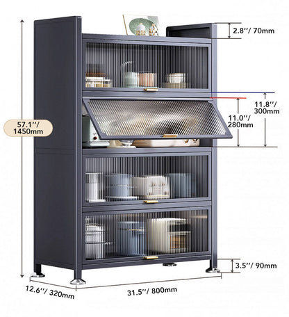 5-Tier / 3-Tier Heavy Duty Metal Multifunctional Kitchen Cabinet Storage Racks F86