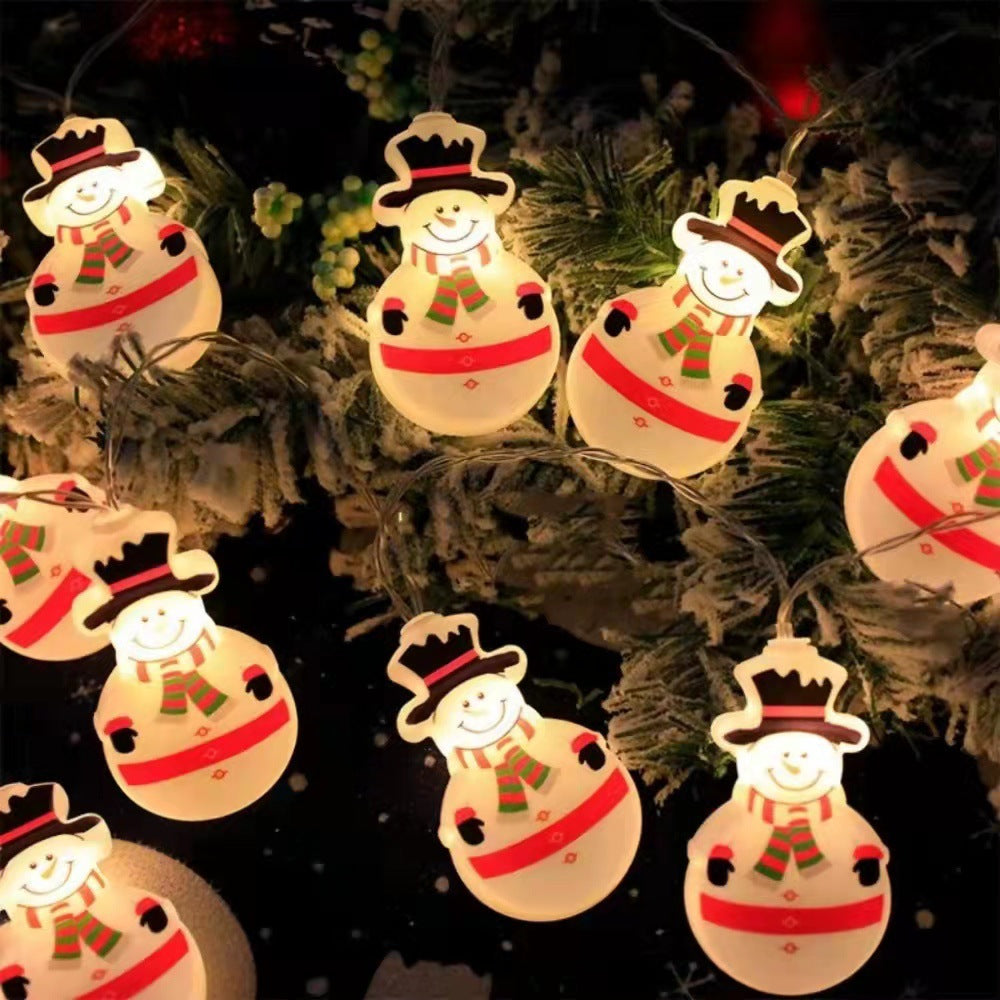 Christmas snowman led lamp string of holiday lights