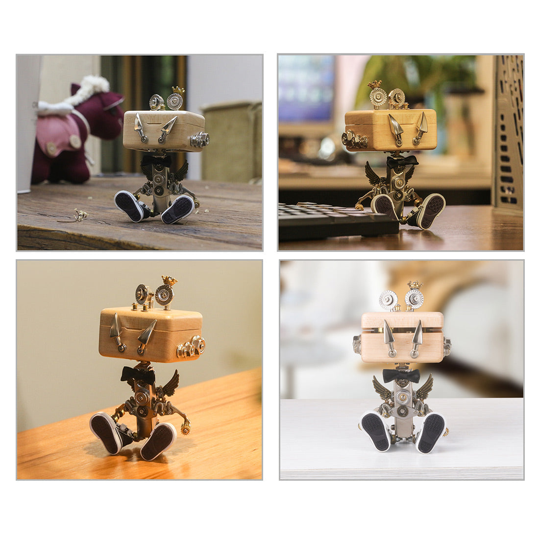 150 PCS DIY 3D Metal Puzzle Model Mechanical Mini Monster Music Box