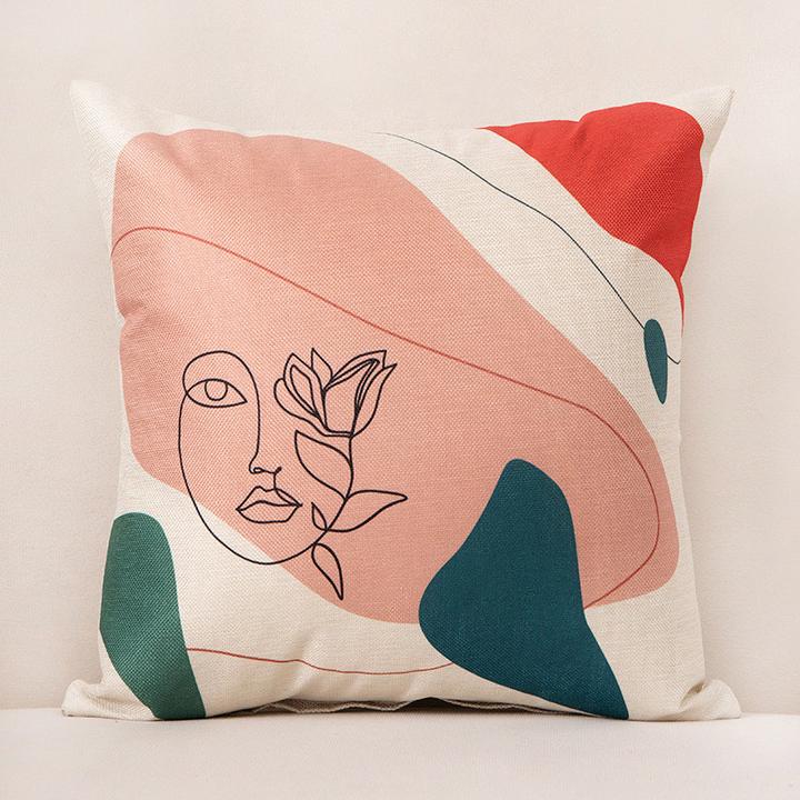 Abstract Face Cushion Covers