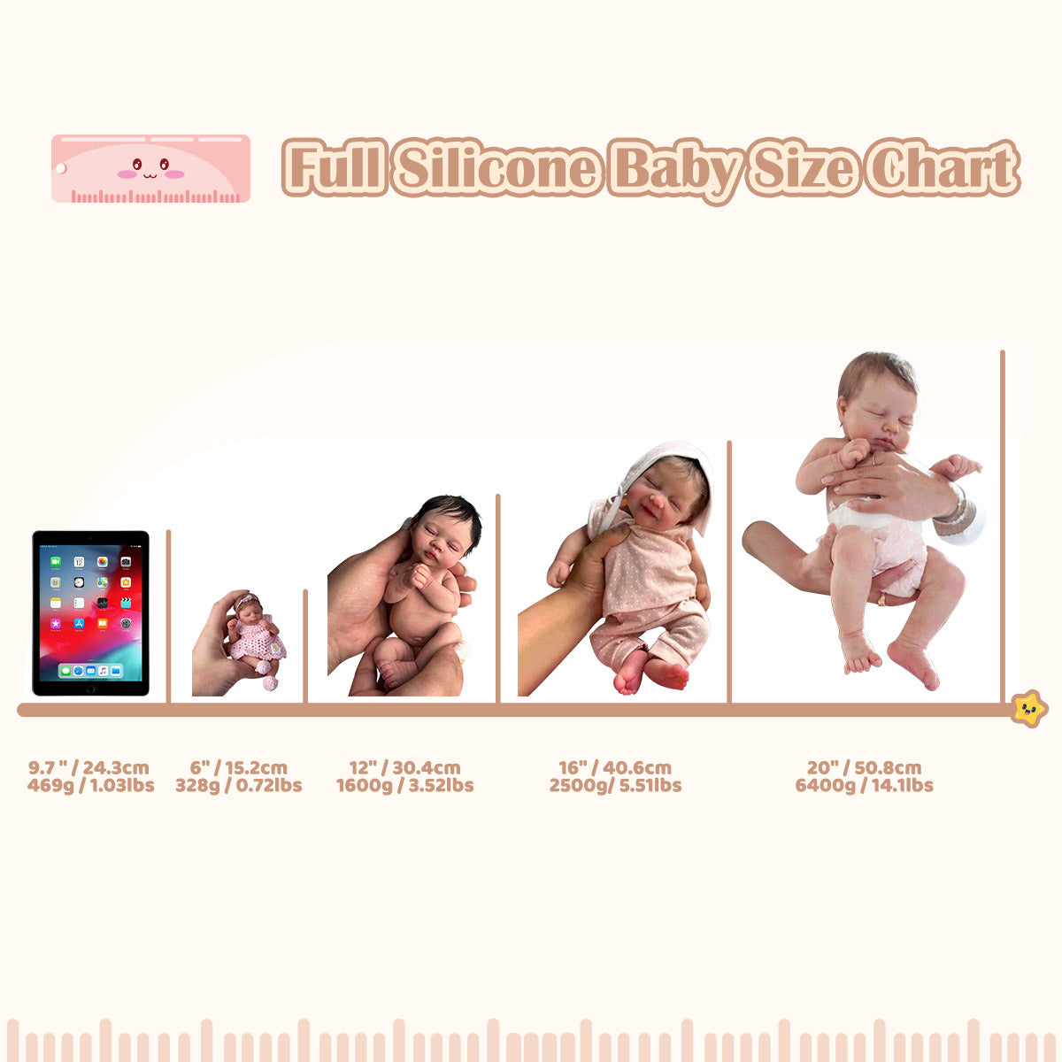 12 & 16" More Flexible Realistic Baby, Reborn Full Liquid Silicone Baby Doll Boy or Girl Lond and Wnya With Realistic Belly Button and Birth Mark