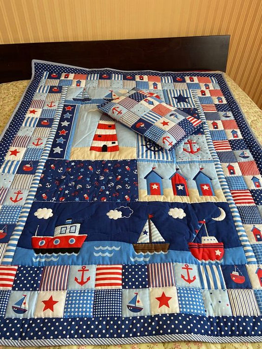 Nautical CLA271223177 Quilt Blanket