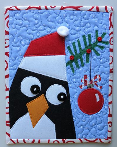 Christmas Penguin CLA04122365 Quilted Placemats