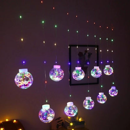 Christmas Indoor Santa Claus Decoration Light String