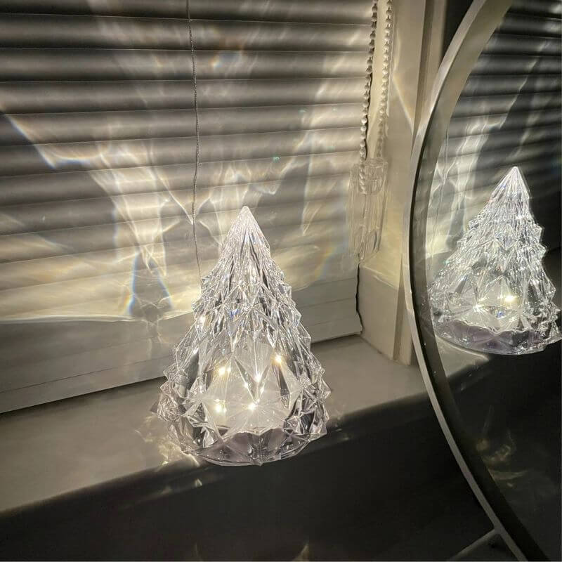 Crystal Diamond Christmas Tree Night Light