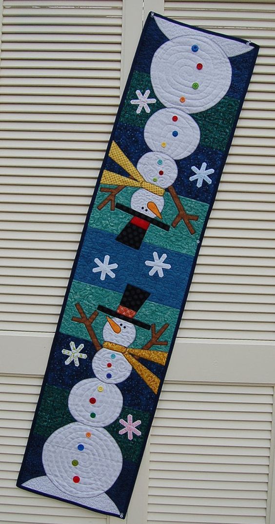 Snowman CLA20112353 Quilted Table Runner