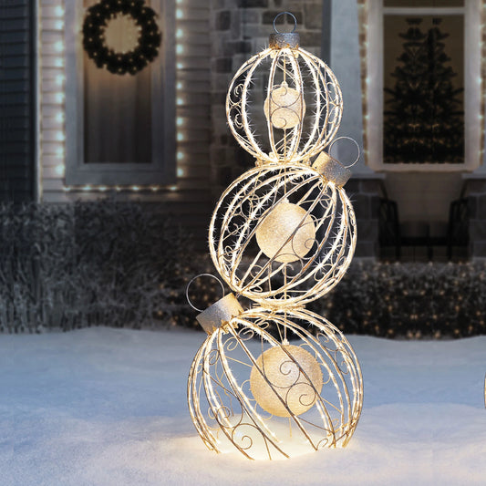 62" Pre-Lit Rotating Ornament Décor - Warm White