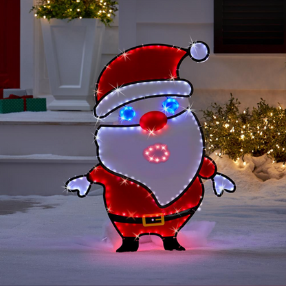 Illuminated Crooning Claus