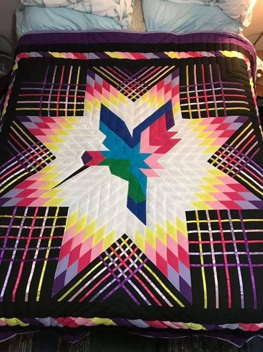 Native Star Hummingbird CLA16112326 Quilt Blanket