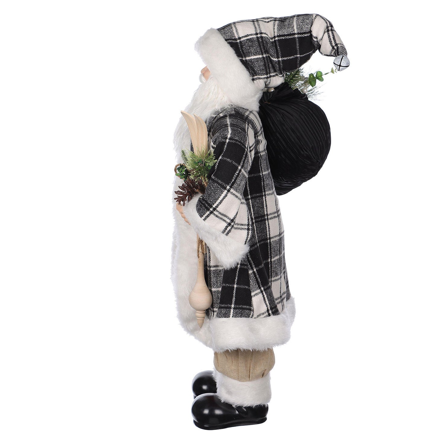 36"H Fabric Santa - Caucasian