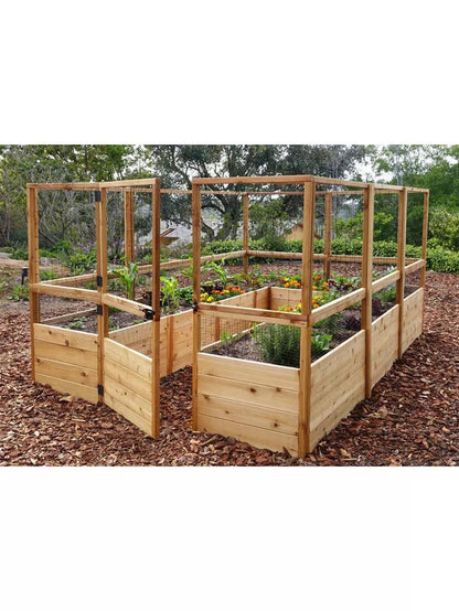 Garden in a Box with Deer Fence, 8' x 12'