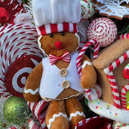 Gingerbread Christmas Wreath